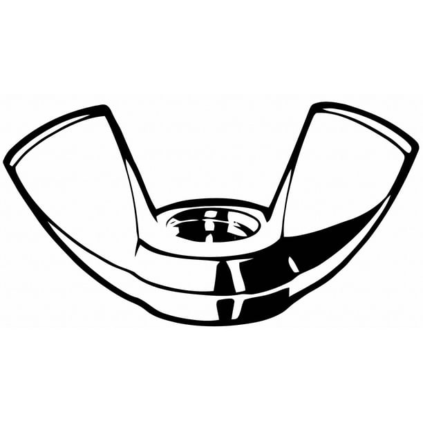 Wing Nut,Metric,Steel,Class 4,PK100 Wing Nut,Metric,Steel,Class 4,PK100